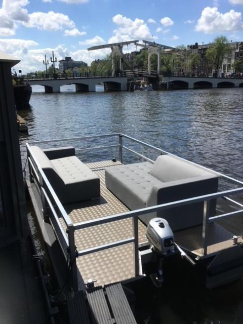 Houseboat Amstel River Studio Amszterdam Kültér fotó