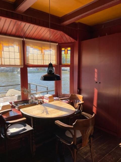 Houseboat Amstel River Studio Amszterdam Kültér fotó